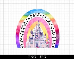 Disney Castle Mouse Rainbow Png Family Trip 2023 Png