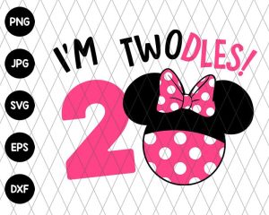 Disney Im Twodles Minnie Svg File