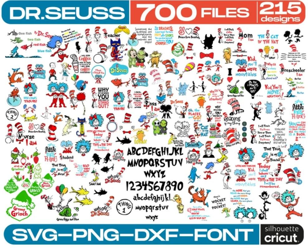 Dr Seuss Svg Mega Svg Bundle Cricut Svg Files Dr Seuss Svg Mega Svg Bundle Cricut Svg Files