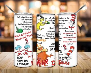 Dr Seuss Things Tumbler Png