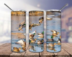 Duck Hunting Fly Ducks Tumbler Png
