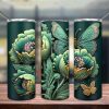 Embroidered Flower Tumbler Png