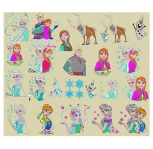 Embroidery Design 26 Set Elsa Frozen