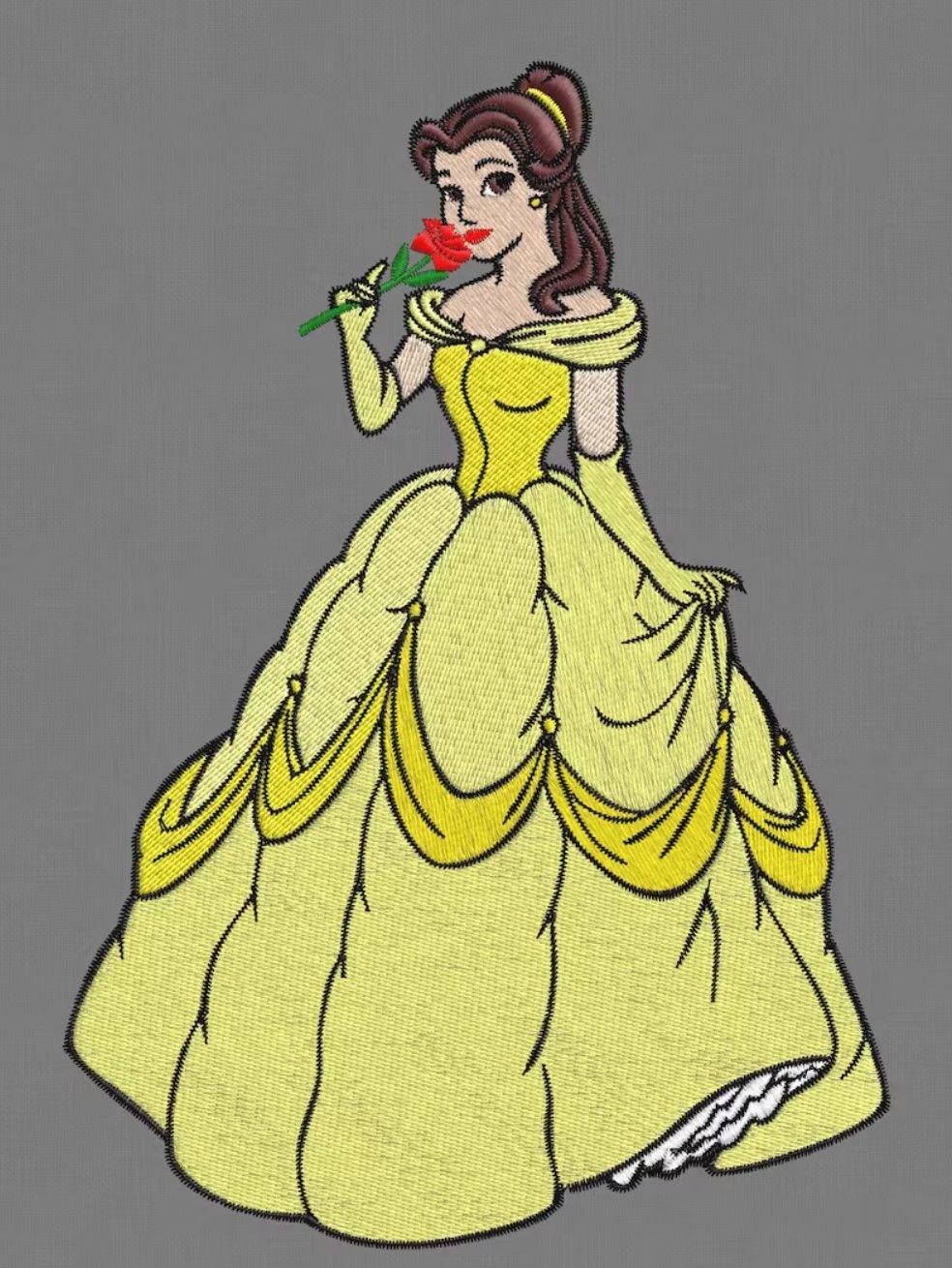 Embroidery Design Belle Beauty Beast Embroidery Design Belle Beauty Beast
