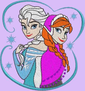 Embroidery Design Elsa Frozen 03