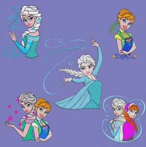 Embroidery Design Elsa Frozen 2