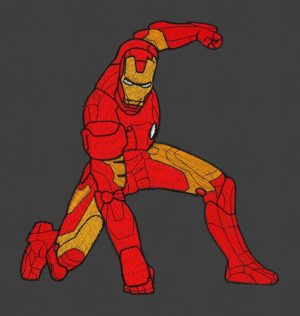Embroidery Design Ironman Superhero