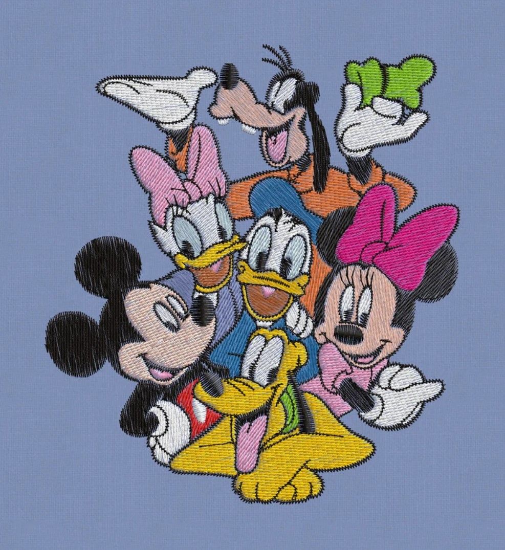 Embroidery Design Mickey Minnie Mouse Friends Embroidery Design Mickey Minnie Mouse Friends
