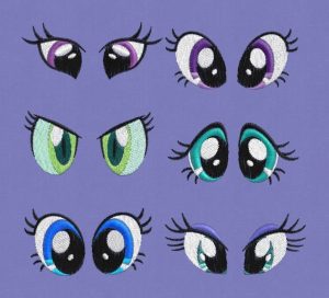 Embroidery Design Pony Eyes