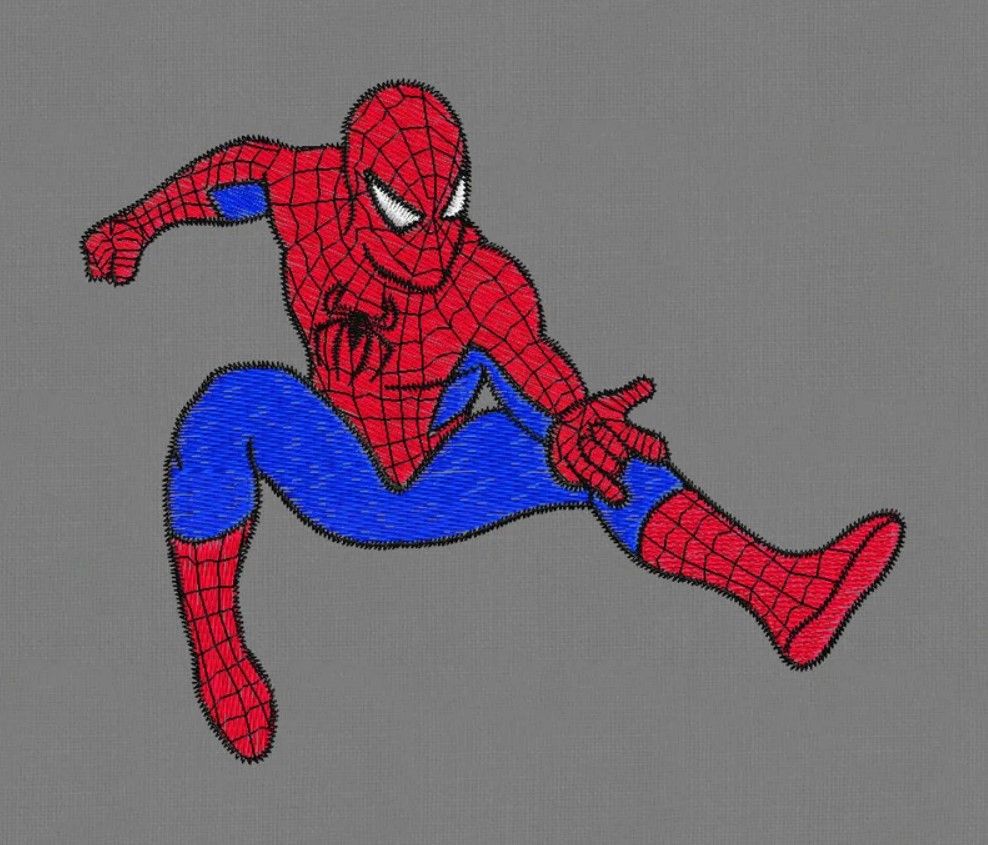 Embroidery Design Spiderman Superhero Embroidery Design Spiderman Superhero