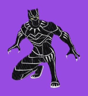 Embroidery Design Superhero Panther