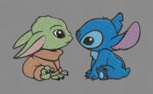 Embroidery Design Yoda Baby Stitch