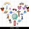 Epcot Theme Park Mouse Head Png Family Trip 2023 Png