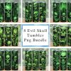 Evil Skull No Hear No Speak No See Tumbler Png