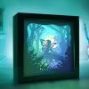 Fairy Moon 3D Paper Cut Light Box Template