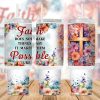 Faith Cross Floral 40 Oz 2 Piece Tumbler Wrap