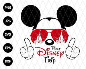 First Trip Family Mickey Vacation Svg File
