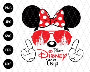 First Trip Family Minnie Vacation Svg File