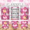 Flannels Hayrides Pumpkins 40 Oz 2 Piece Tumbler Wrap