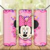 Floral Pink Minnie Tumbler Png