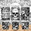 Floral Skull 40 Oz 2 Piece Tumbler Wrap