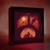 Fox In Forest 3D Paper Cut Light Box Template