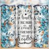 Friendship Quote Blue Flowers Tumbler Png