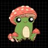 Frog Mushroom Svg, Frog with Mushroom Hat Cute Cottagecore Aesthetic Svg