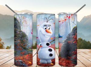 Frozen Olaf Tumbler PNG, 20oz Skinny Tumbler PNG