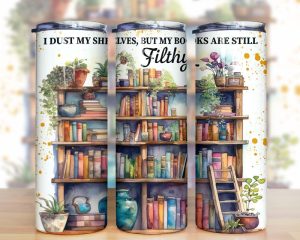 Funny Books Tumbler Png