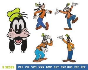 Funny Cartoon Character Embroidery Design
