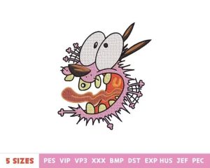Funny Cartoon Dog Embroidery Design