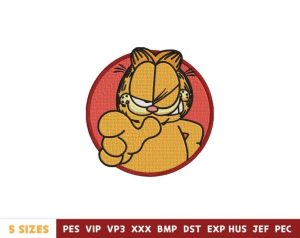 Funny Cat Embroidery Design