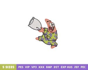 Funny Patrick Embroidery Design