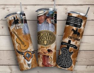 George Strait Country Singer Tumbler Png