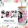 Ghost Scary Movie 16 Oz Glass Can Png File