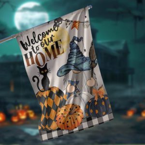 Gnome Welcome To Our Home Garden Flag – 12×18 Garden Flag