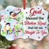 God Bless The Broken Road That Led Me Straight To You Ornament PNG
