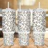 Gold Leopard 40 Oz 2 Piece Tumbler Wrap