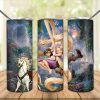 Golden Hair Princess Tumbler Png