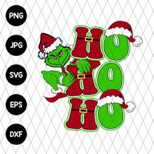 Grinch Hohoho Svg file