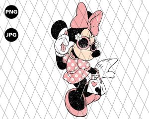 Groovy Minnie Mouse Png Retro Mouse Sublimation Design