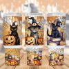 Halloween Black Cat Pumpkin 40 Oz 2 Piece Tumbler Wrap