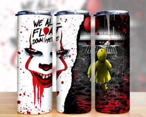Halloween Clown It Float Tumbler Png