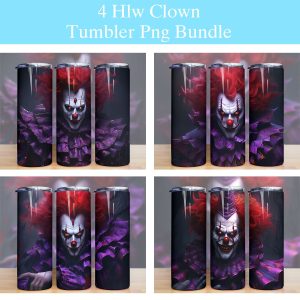 Halloween Clown Tumbler Png