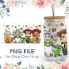Halloween Coffee Cartoon Toy Story 16 Oz Glass Can Png File