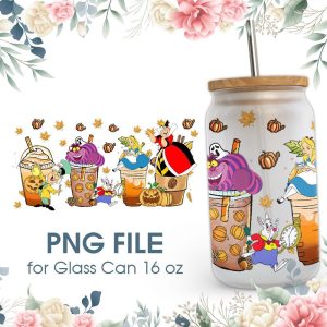 Halloween Coffee Cup Wonderland 16 Oz Glass Can Png File