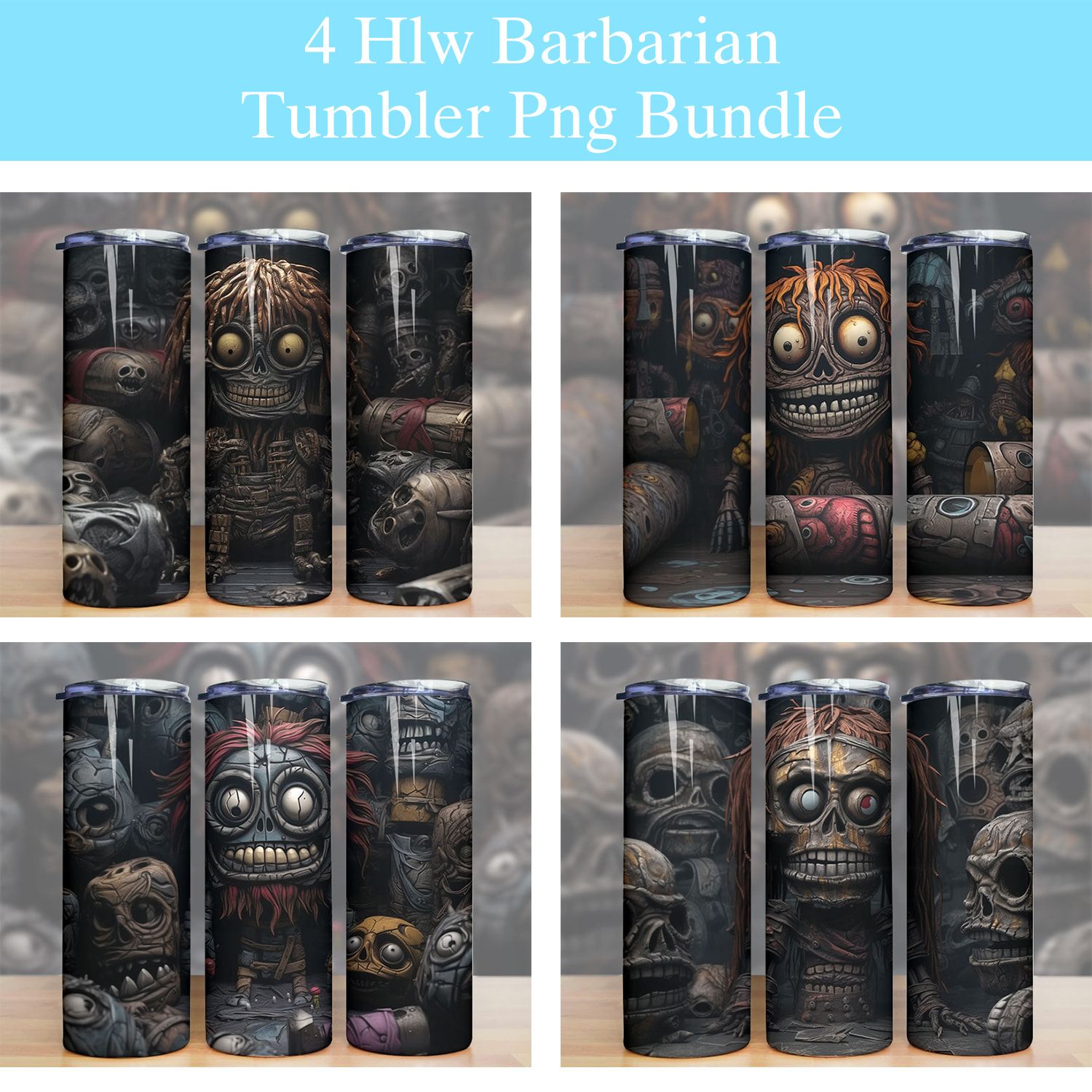 Halloween Creepy Barbarian Tumbler Png Halloween Creepy Barbarian Tumbler Png