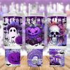 Halloween Ghost Purple 40 Oz 2 Piece Tumbler Wrap