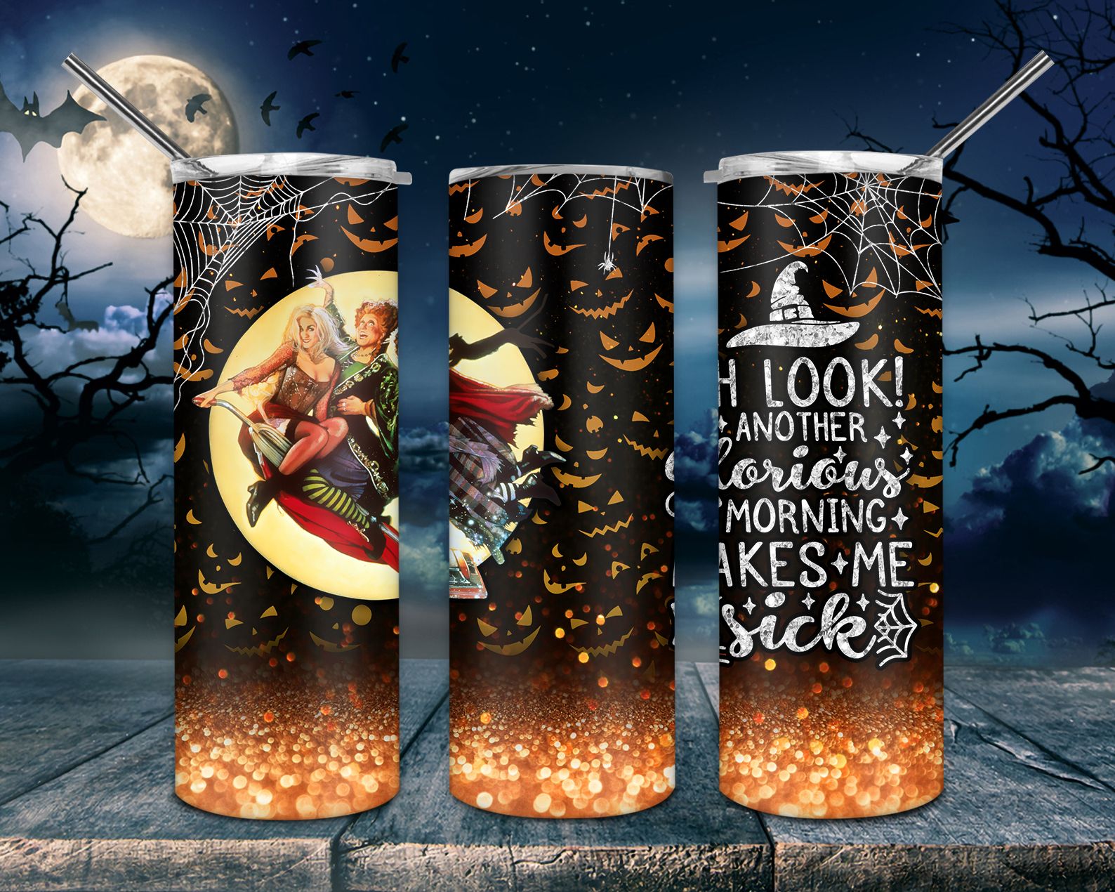 Halloween Glitter Hocus Pocus Sanderson Sisters Tumbler Png 20oz Skinny Tumbler Png Halloween Glitter Hocus Pocus Sanderson Sisters Tumbler Png 20oz Skinny Tumbler Png